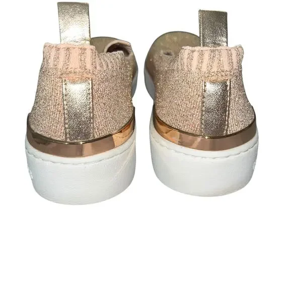 UC Michael Kors Pink & Gold Slip-On Athletic Shoes Women’s 9M - Picture 5 of 6
